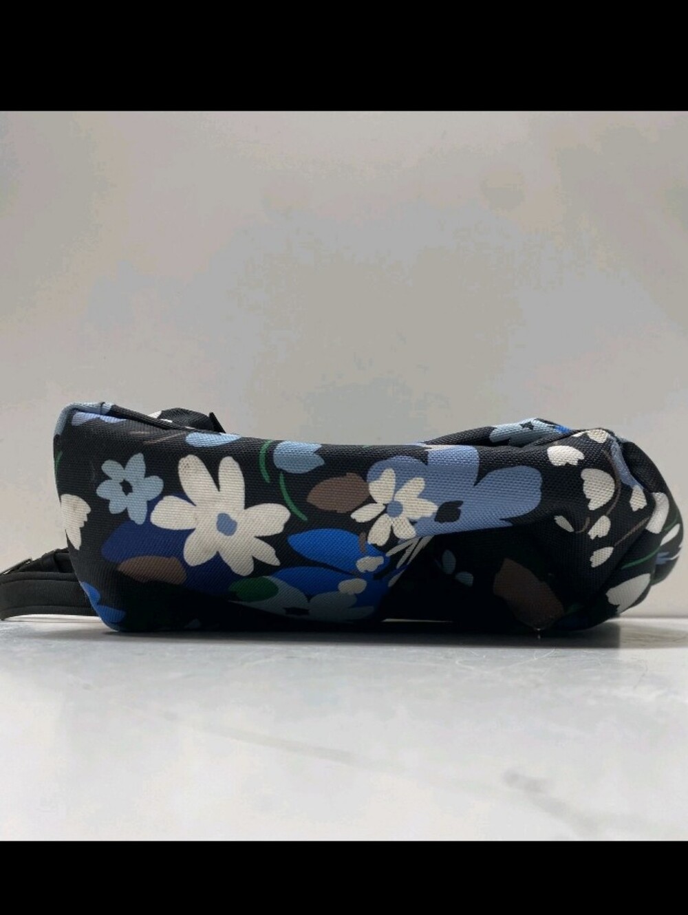 kate spade Black Floral Mini Backpack with Blue, White & Green Accents - Picture 6 of 10